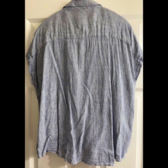 Women’s Tie Front Short Sleeve Top-XLARGE - Picture 3 of 4